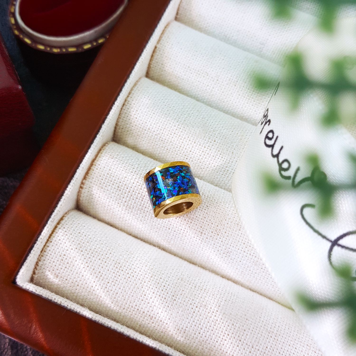 Mixed Ammolite, Opal, Meteorite Cutting Frame Passepatout