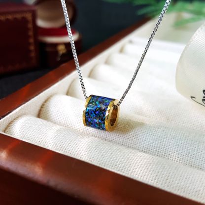 Mixed Ammolite, Opal, Meteorite Cutting Frame Passepatout