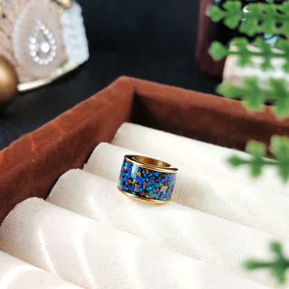 Mixed Ammolite, Opal, Meteorite Passepartout