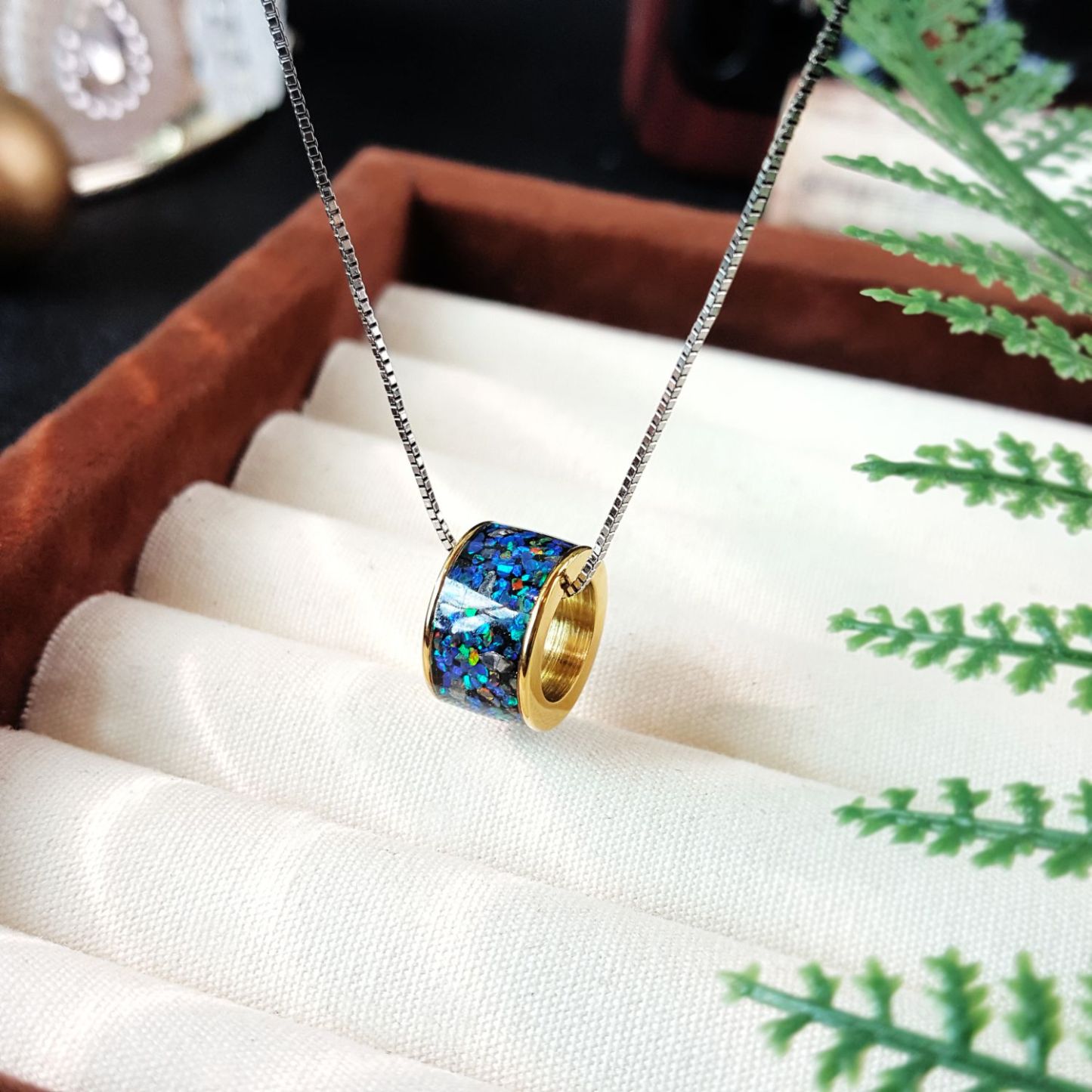 Mixed Ammolite, Opal, Meteorite Passepartout