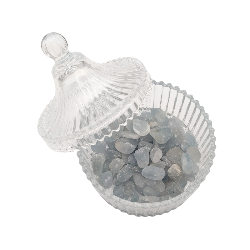 Crystal Canister + Celesite Chip