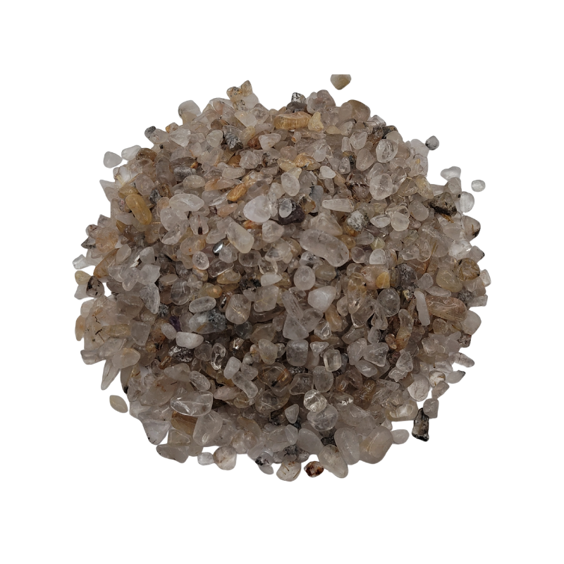 Crystal Canister + Rutilated Chip