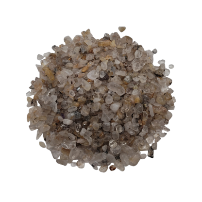 Crystal Canister + Rutilated Chip