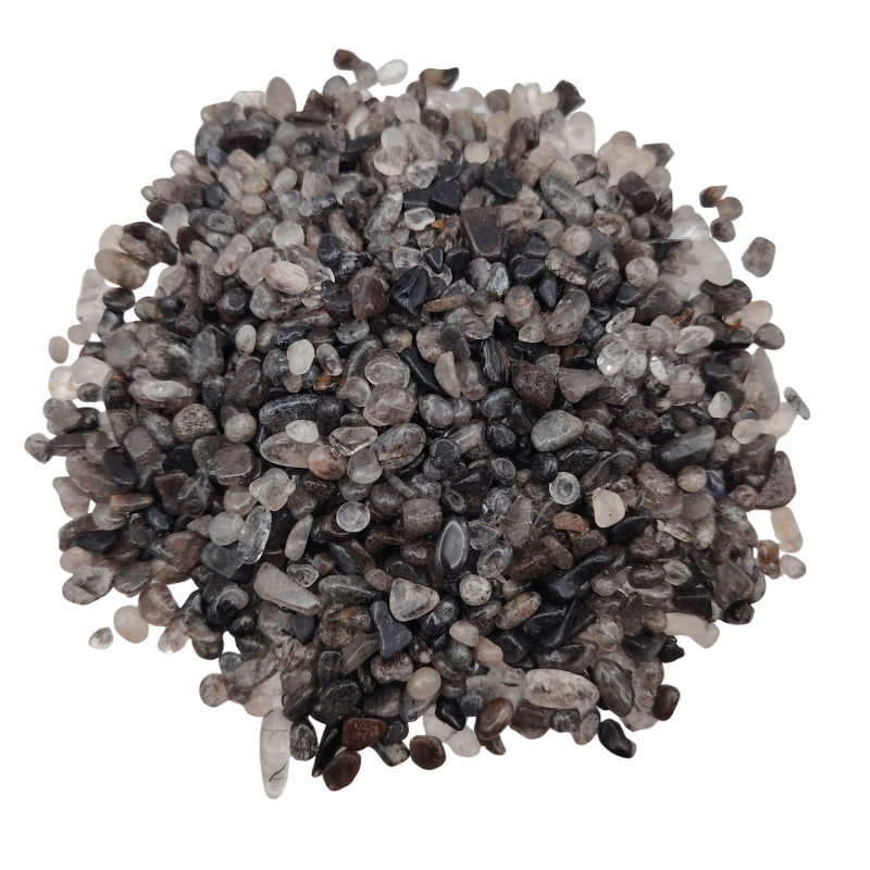Crystal Canister + Black Rutilated Chip