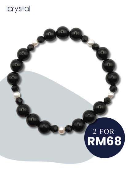 Onyx+Pearl DIY Bracelet