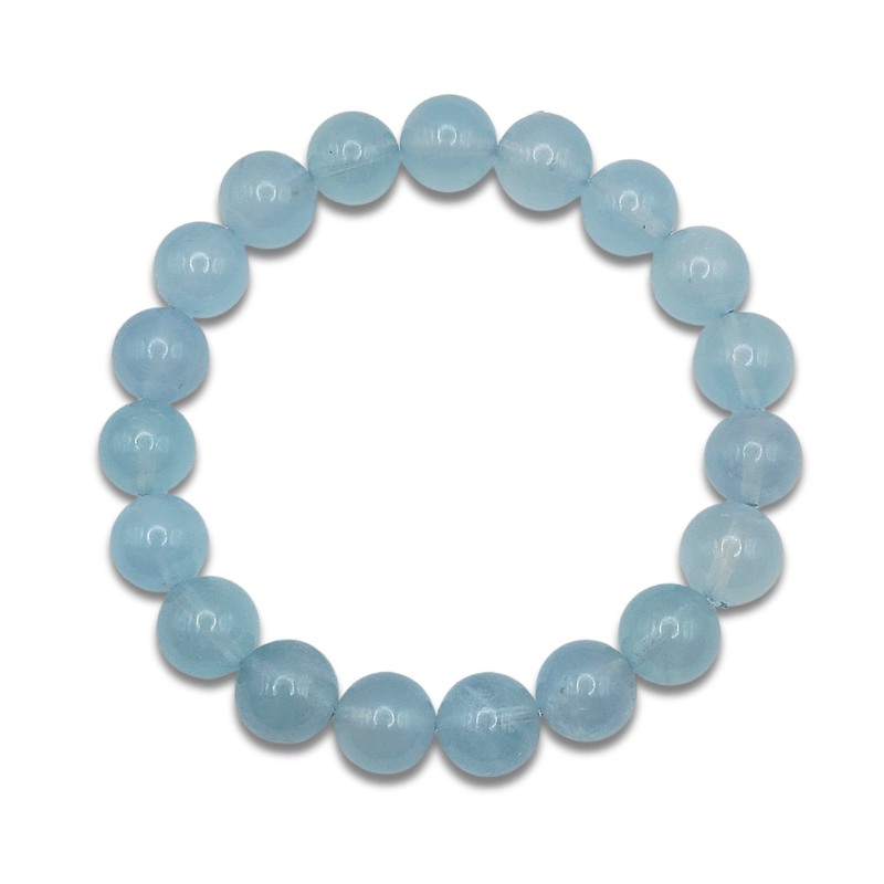 High Grade Fluorescent Aquamarine Bracelet