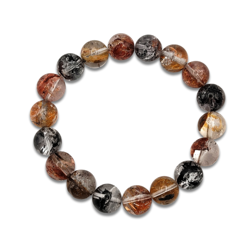High Grade Brazil Herkimer Hematoid Bracelet