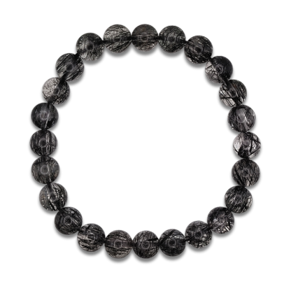 Black Rutilated Bracelet