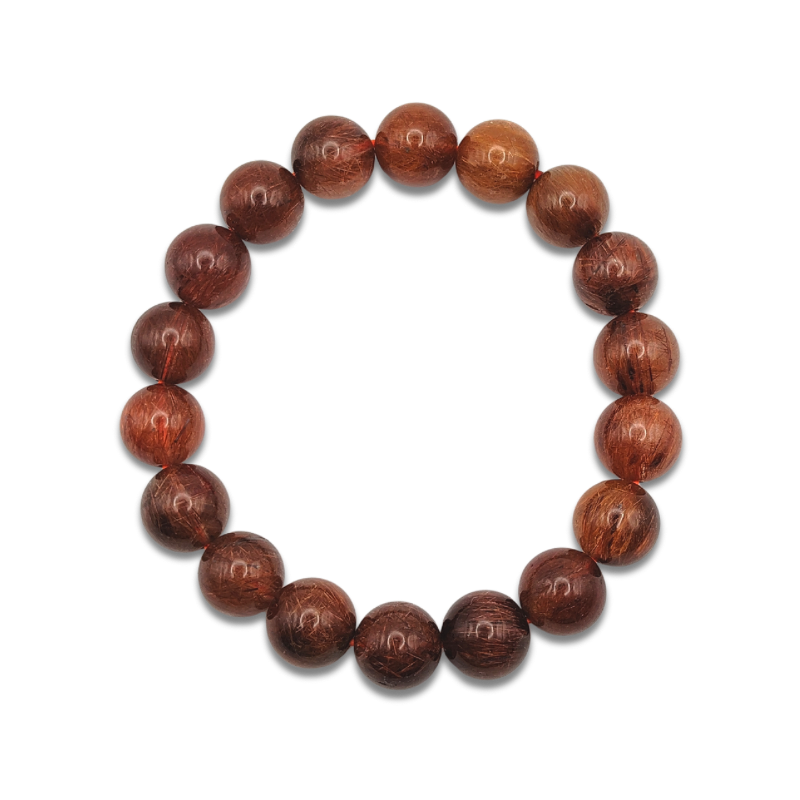 Red Copper Rutilated Bracelet