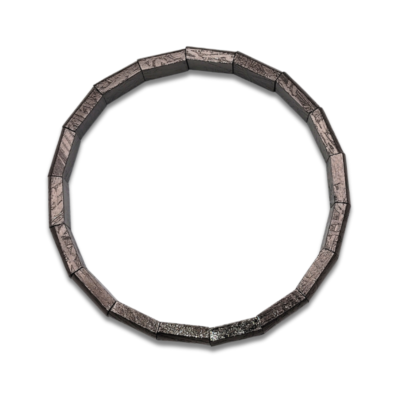 Meteorite Square Bracelet - Black
