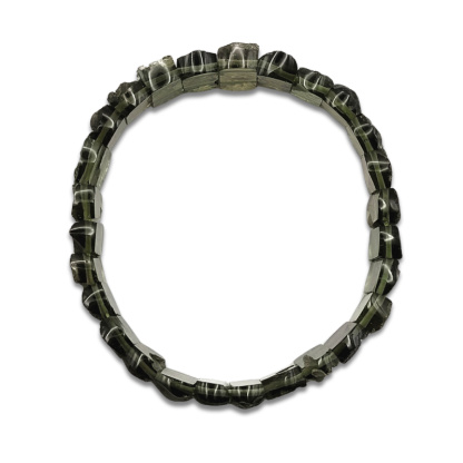 Moldavite Raw Flat Bracelet