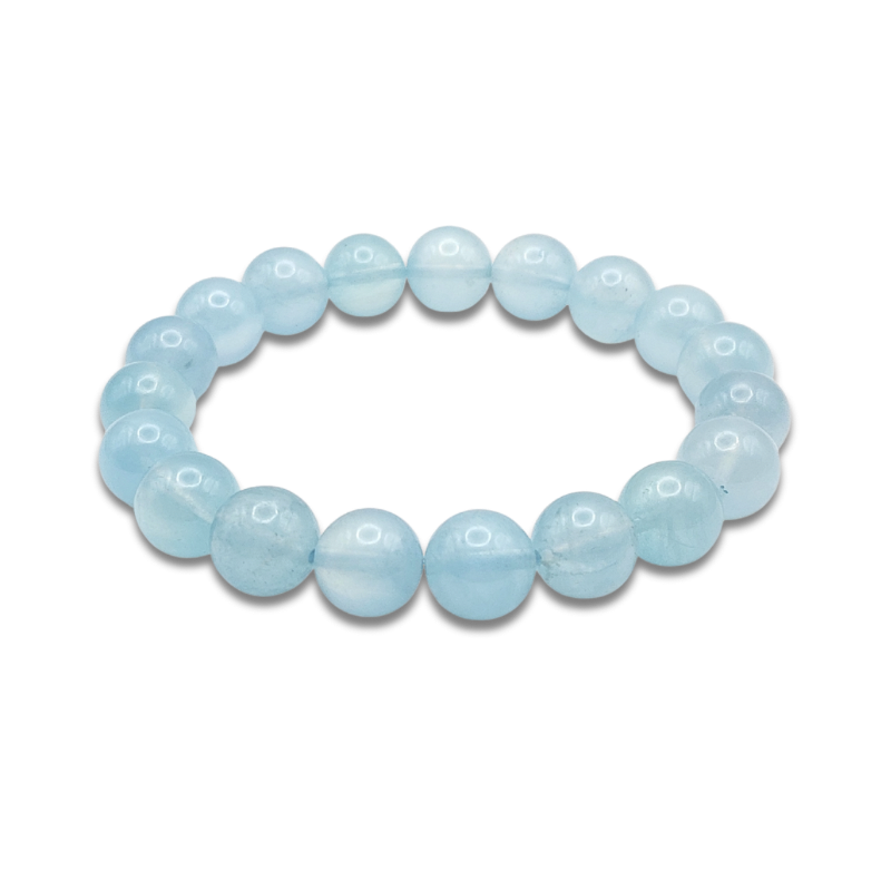 High Grade Fluorescent Aquamarine Bracelet
