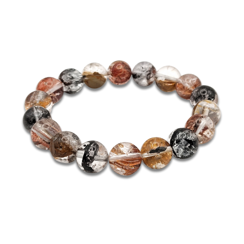 High Grade Brazil Herkimer Hematoid Bracelet