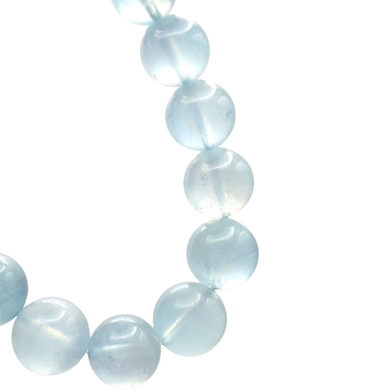 High Grade Fluorescent Aquamarine Bracelet