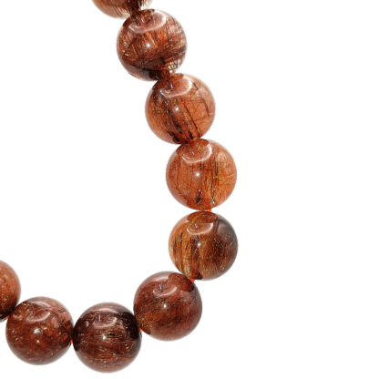 Red Copper Rutilated Bracelet