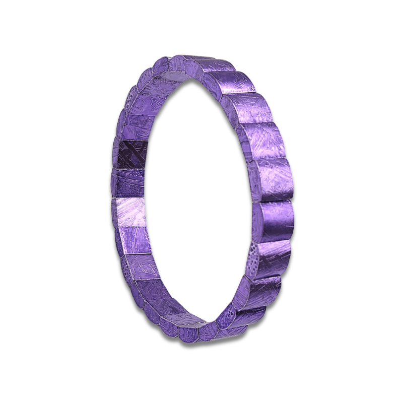 Meteorite Square Bracelet - Purple