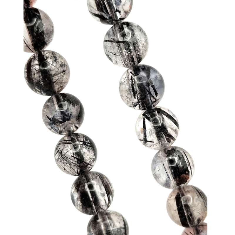 High Grade Black Rutilated Bracelet