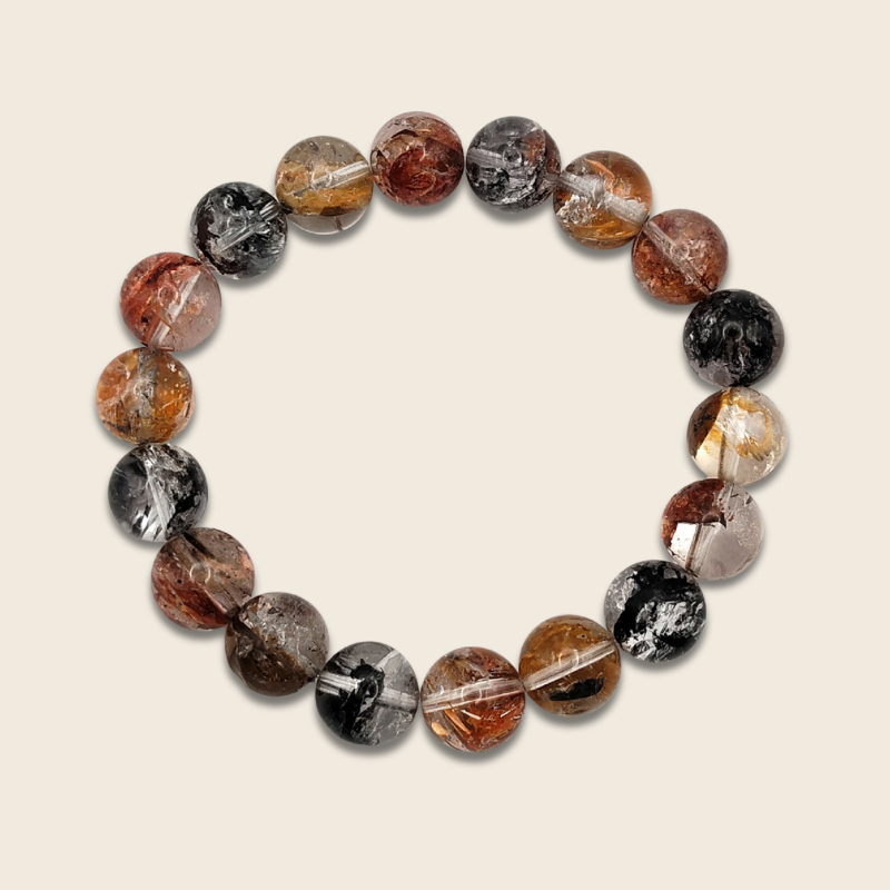 High Grade Brazil Herkimer Hematoid Bracelet