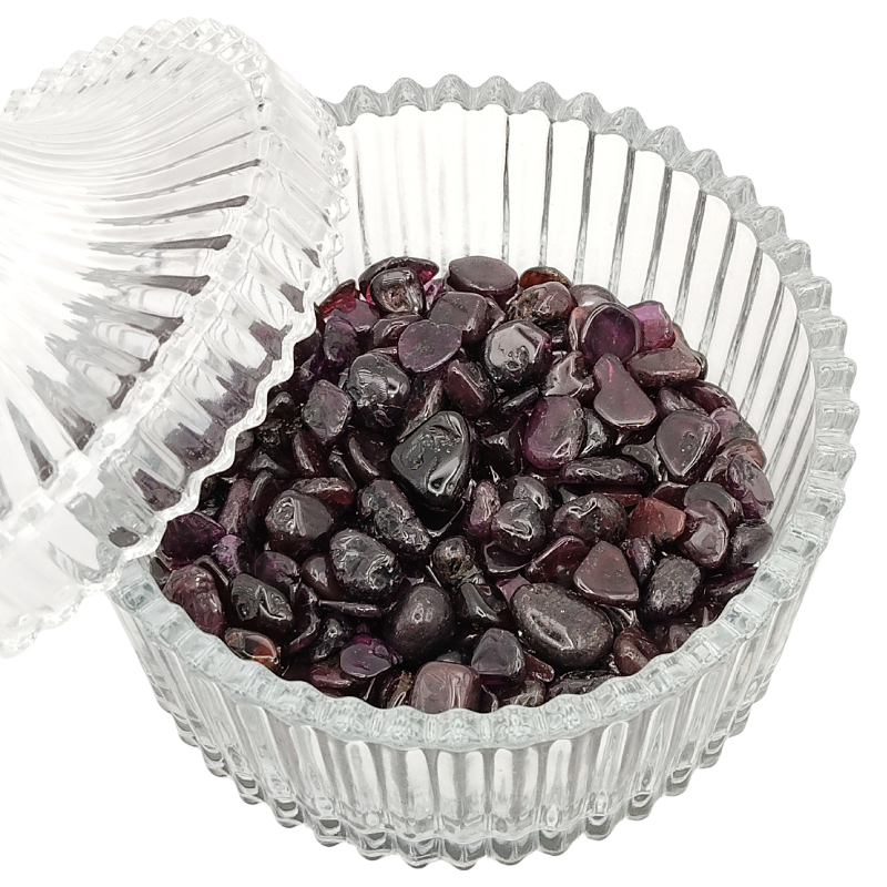 Crystal Canister + Red Garnet Chip