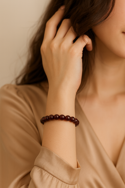 High Grade Wine Red Garnet Bracelet