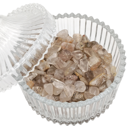 Crystal Canister + Rutilated Chip