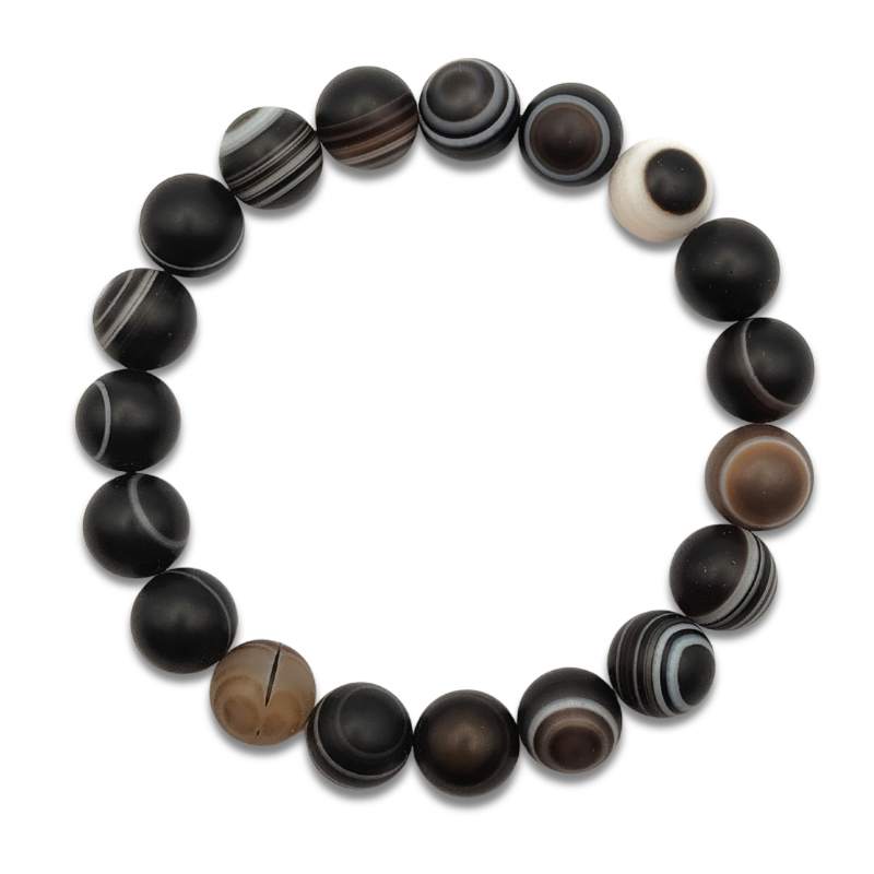 Agate Eyes Matting Bracelet