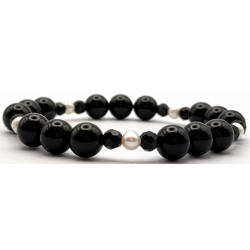 Onxy+Pearl DIY Bracelet