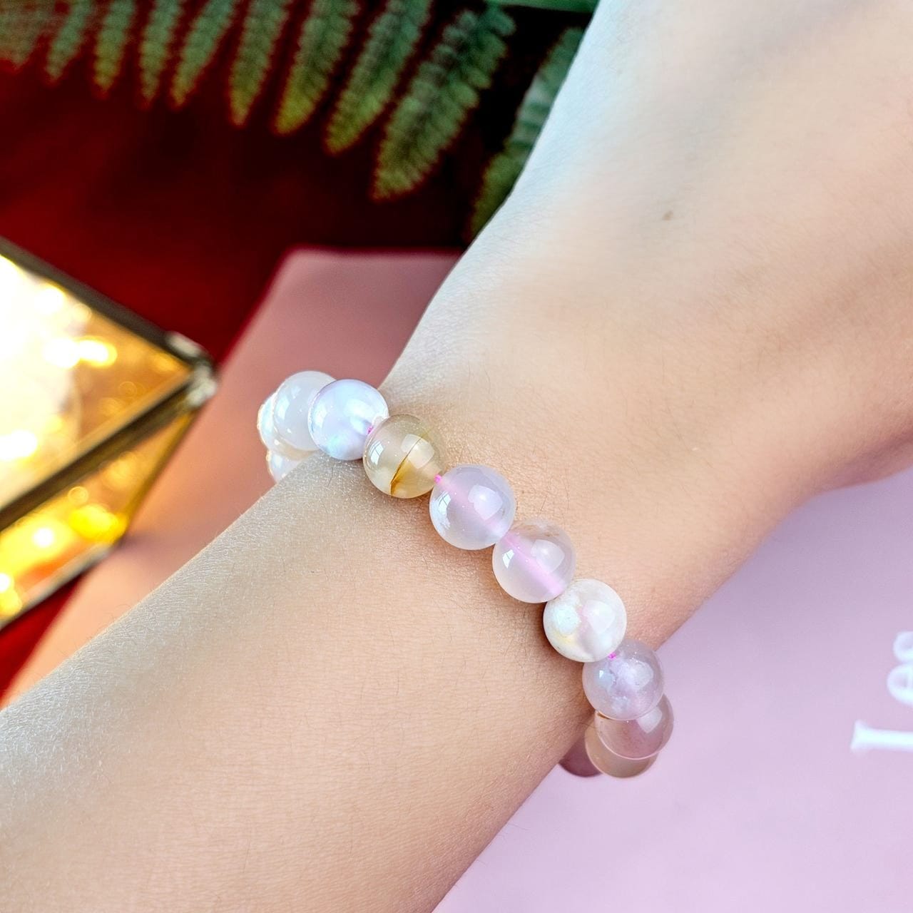 26 Feb - Sakura Agate Bracelet
