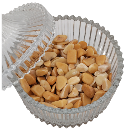 Crystal Canister + Yellow Jasper Chip