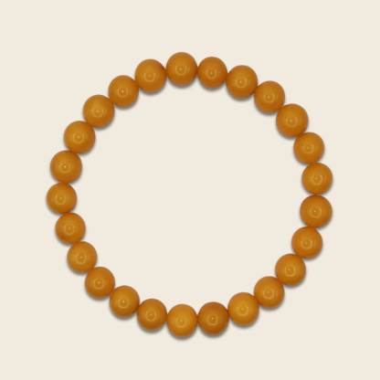 Aged Beeswax Amber Bracelet