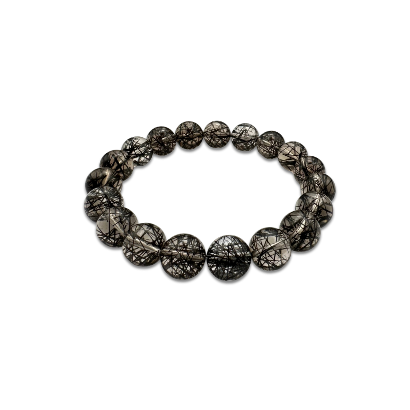 Superior Black Rutilated Bracelet