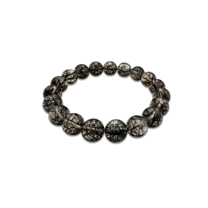 Superior Black Rutilated Bracelet