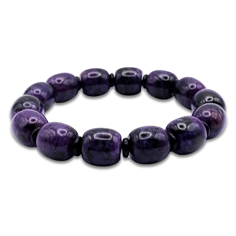 Charoite Barrel Shape Bracelet