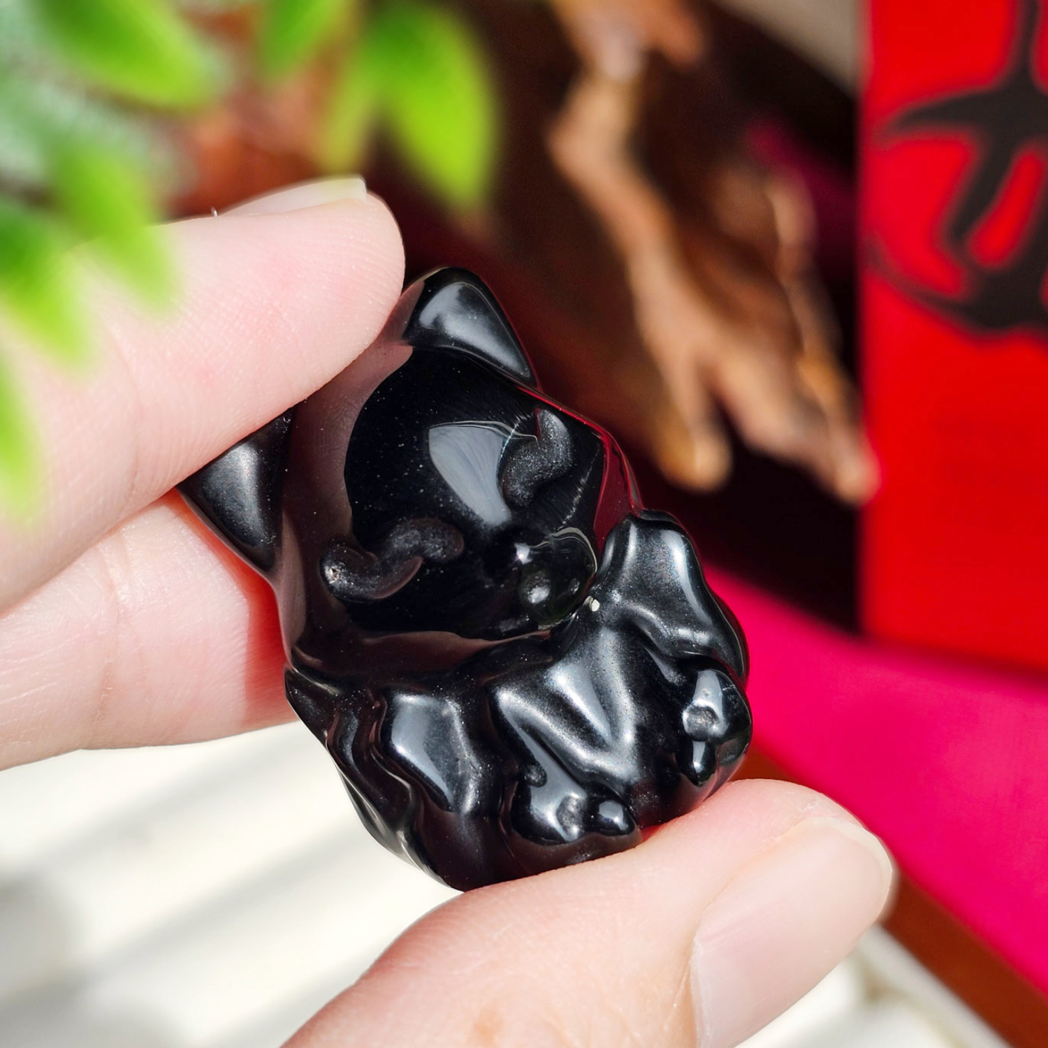 Black Obsidian Ornament