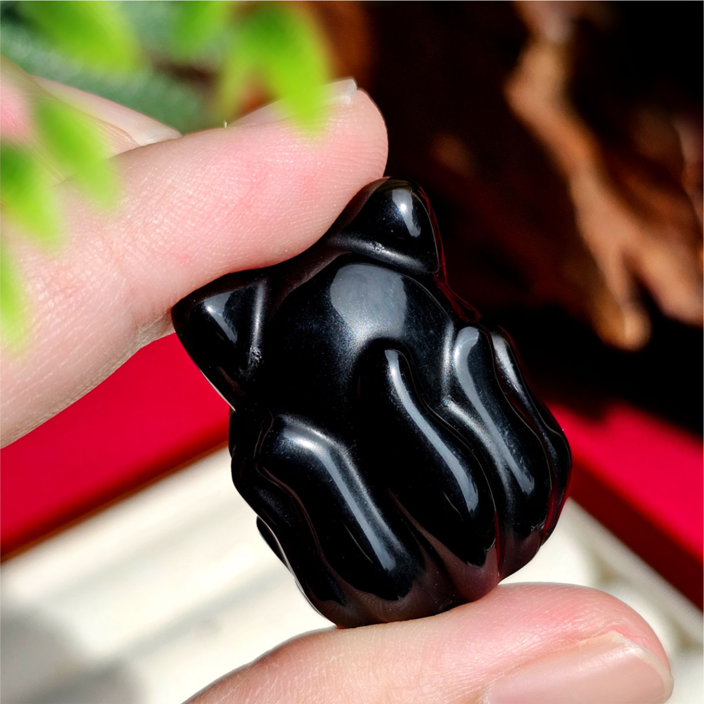 Black Obsidian Ornament