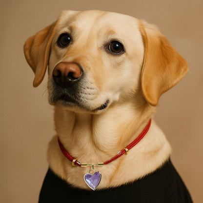 4 Mar - Amethyst Dog Necklace