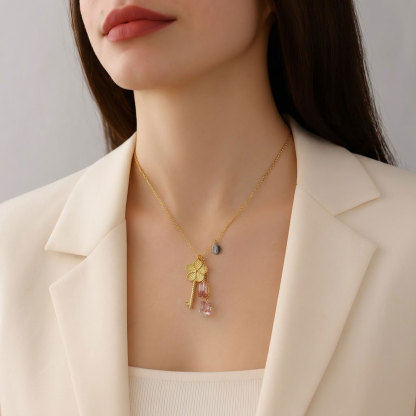 25 Jun - Super Seven Key Sterling Silver Necklace Set