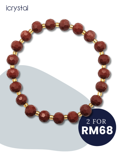 Red Jasper Stacked Cutting Bracelet