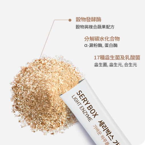 【輕食酵素】SERYBOX 穀物味即食酵素粉 | 高速消化+防止囤積 | 28包裝 | 台灣出貨