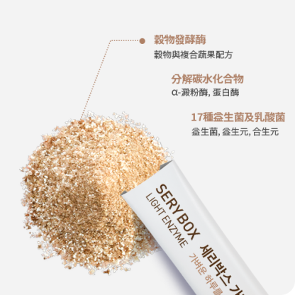 【輕食酵素】SERYBOX 穀物味即食酵素粉 | 高速消化+防止囤積 | 28包裝 | 台灣出貨