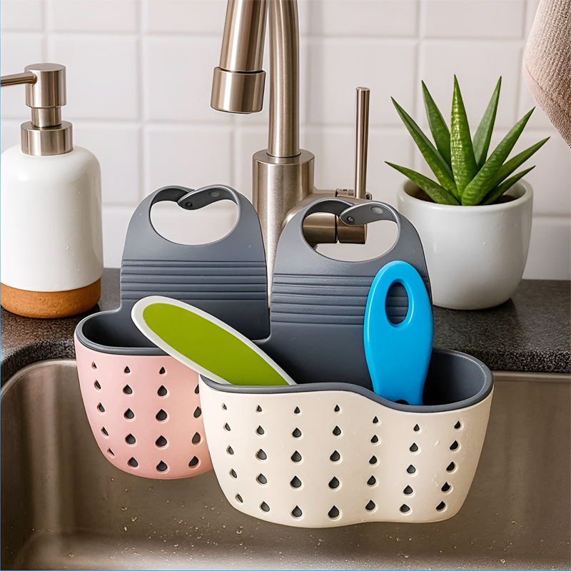 可調式按扣式水槽瀝水掛袋