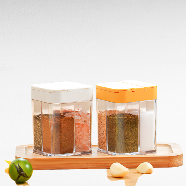 防潮四格一體調味罐子