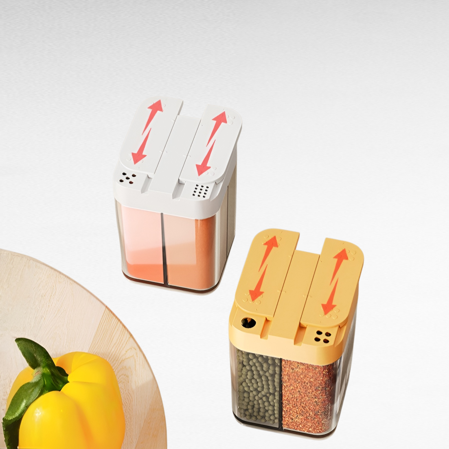 防潮四格一體調味罐子