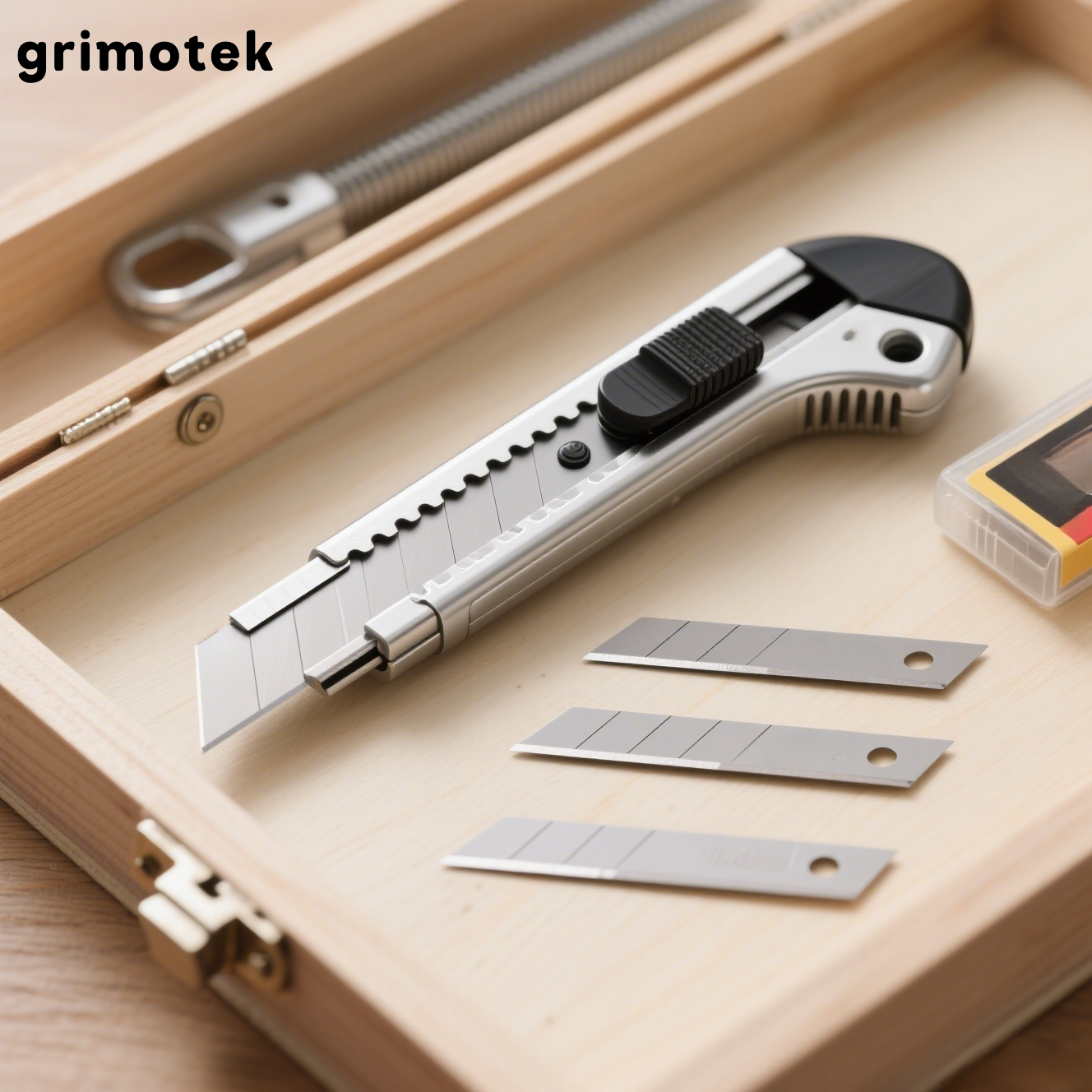 มีดอเนกประสงค์ใบมีดหนาสีดำที่เปิดกล่องแบบเอ็กซ์เพรส (10 ชิ้น)