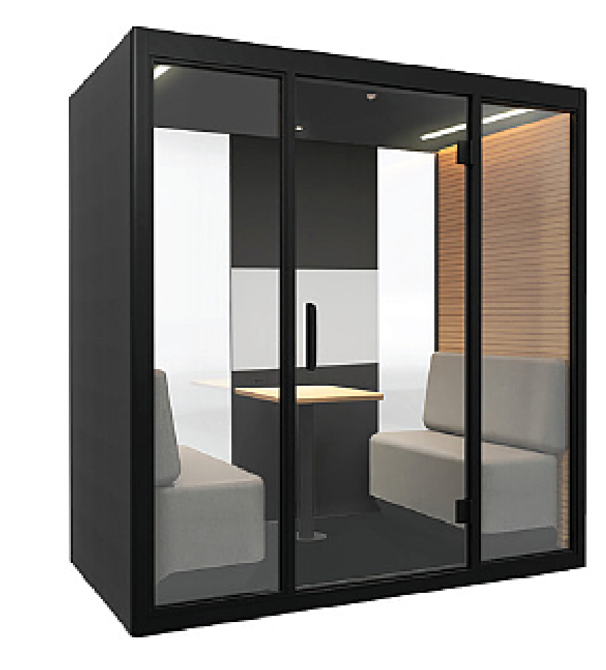 TEAM Pod - Sharing Pod - Office Tele-Booth | Office Phone Booth - For 2 - 4 Seater (Kindly contact us before order)