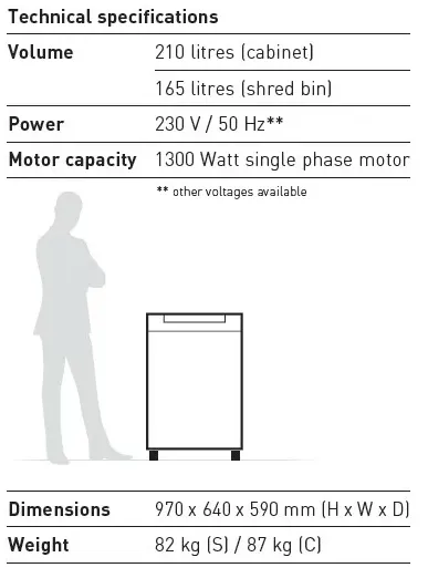 EBA 3140C Paper Shredder (4x40mm- Cross Cut)