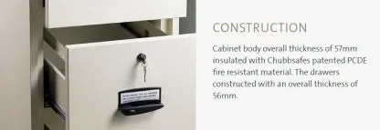 Chubbsafes RPF 5000 Series - 4 Drawer safe (kindly contact us before ordering)