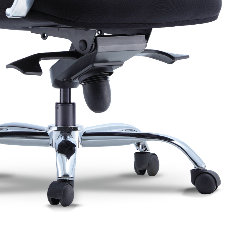 Ombak 2 Low Back Chair (fabric) - with chrome metal base leg