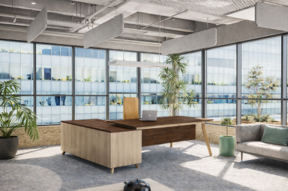 PIX7 Director Table with Side Cabinet