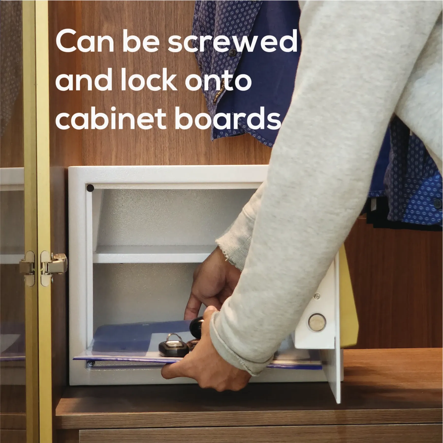 Small Electronic Safe Box - Fit for Home/Hotel/Office use